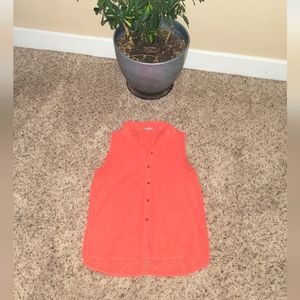 Hot Options Sleeveless Sheer Top Women's Sz Lg